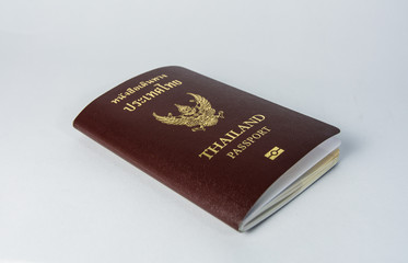 thailand passport book isolate