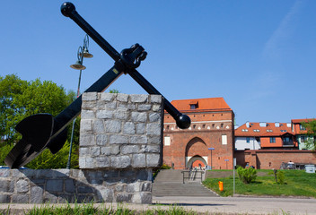 Anchor in Torun, Poland - obrazy, fototapety, plakaty