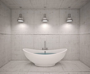 Modern interior of bathroom