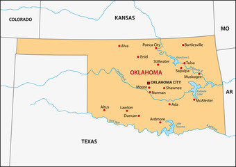 Oklahoma map