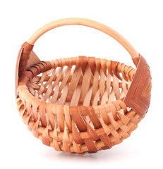 Empty wicker basket