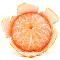 Peeled tangerine or mandarin fruit