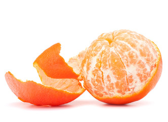 Peeled tangerine or mandarin fruit