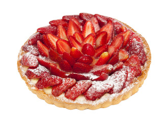 Tart with strawberries