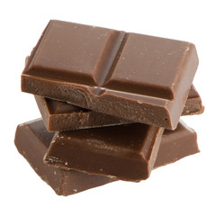Closeup detail of chocolate parts