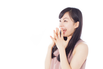 Fototapeta premium 喜ぶ女性