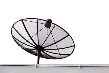 standard satellite on white background