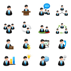 management icons set
