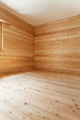 Fototapeta na wymiar architecture modern design, wooden room