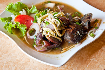 Crab salad with pickled form Thailand