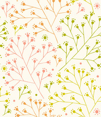 Lace country seamless pattern