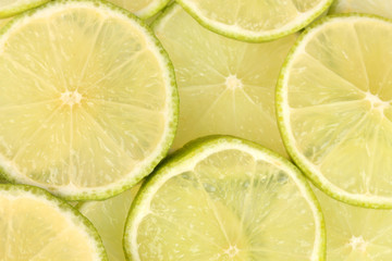 Fototapeta na wymiar Lime slices background