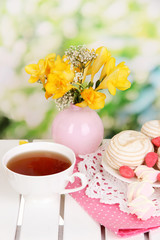 Beautiful set with tea