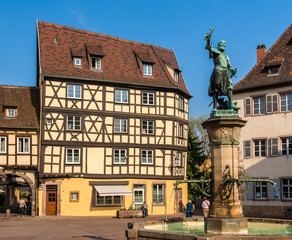 Schwendi Fountain in Colmar - Alsace, France