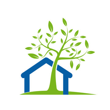 Logo eco-house # Vector