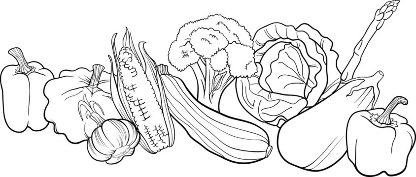 10 Vegetables Drawing And Coloring Easy ll Vegetables Drawing For Kids -  YouTube