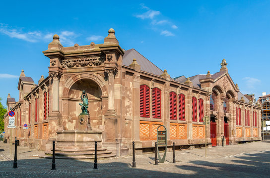 Covered Market Of Colmar - Alsace, France