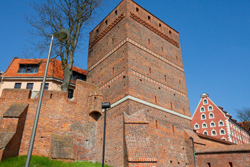 The Leaning Tower - monument in Torun, Poland