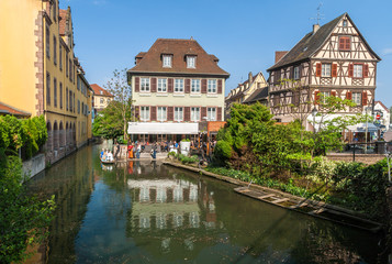 Fototapeta na wymiar Small Venice district of Colmar - Alsace, France