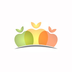 3 Apples Logo