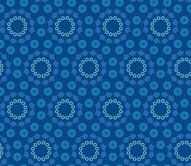 background with seamless floral pattern