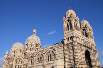 Fototapeta na wymiar Marseille Cathedral, landmark in Marseille,France