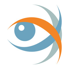 Striking eye illustration.