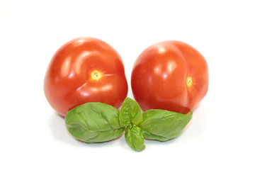 tomates et basilic