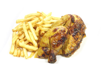 poulet et frites