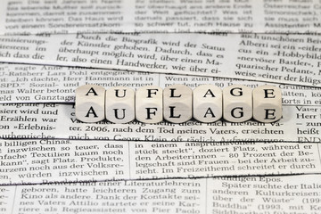Fototapeta premium Zeitungsauflage