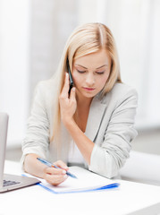 businesswoman with phone