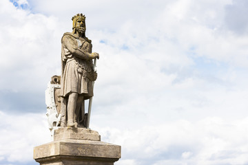 Fototapeta na wymiar Statue of Robert the Bruce, Stirling, Scotland