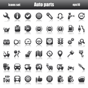 icons autoparts black reflex