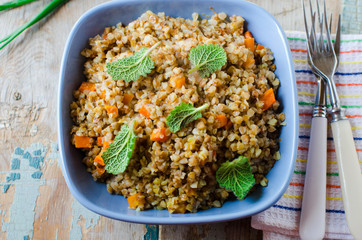 Buckwheat with vegetables