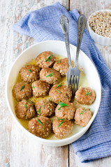 Meatballs with barley