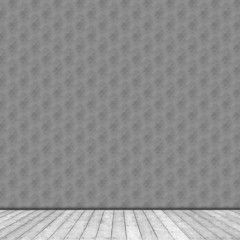 Old Interior Design With Vintage Grunge Wallpaper