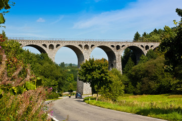 Fototapeta premium 1270 Eisenbahnbrücke von Bütgenbach