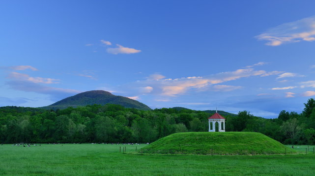 Nacoochee Georgia Indian Burial Mound and Gazebo