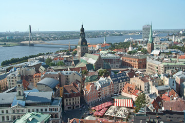Obraz premium View of Riga from above