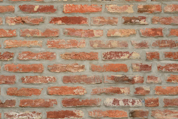 Red brick wall texture background