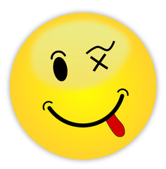 Smiley Button Zunge  #130509-svg02