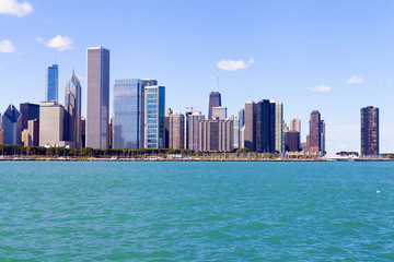 Fototapeta na wymiar Chicago Skyline In Summer