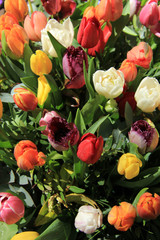 Mixed tulip bouquet