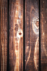 Old wooden boards background of brown color