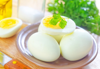 boiled eggs