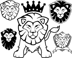 Obraz premium lion vector logo design