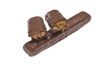 Chocolate bar isolated