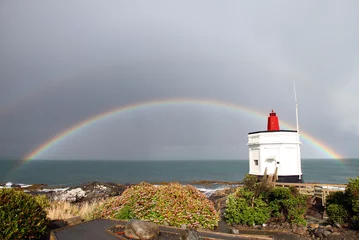 Fotobehang Stirling Point Rainbow © Matthew Jones