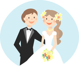 結婚をするカップル