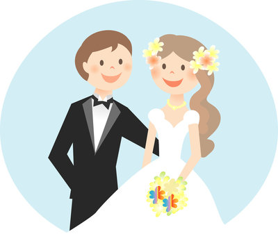 結婚をするカップル